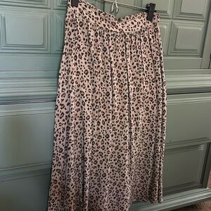 Printed midi skirt